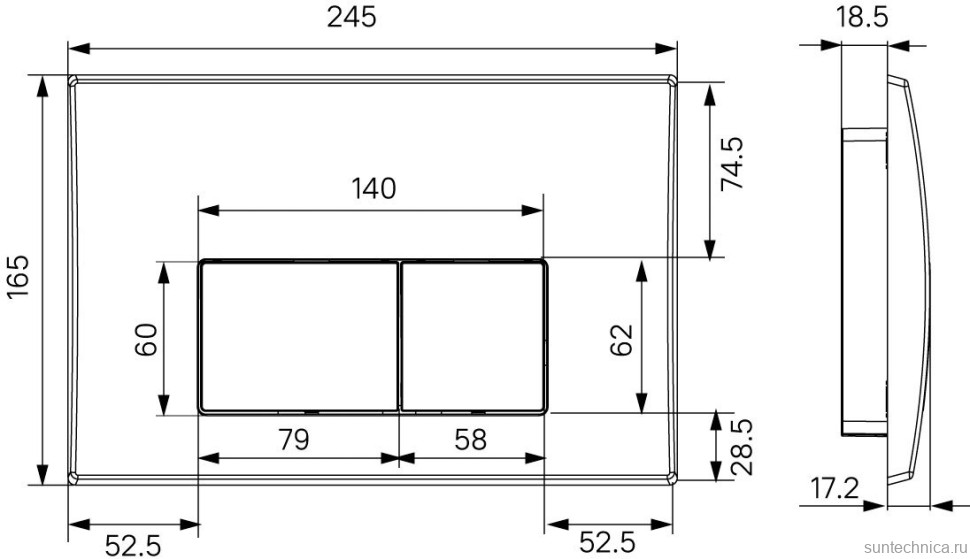 Система инсталляции для унитазов IDDIS Optima Home OPH0000i32K с кнопкой смыва, белая
