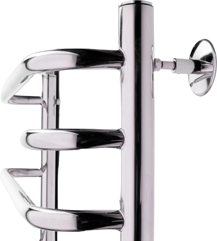 Полотенцесушитель электрический Indigo Brace Lux LCBLE70-40Rt серебристый