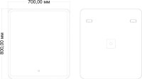 Зеркало Art&Max Vita 70, с подсветкой