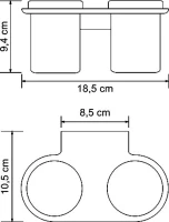 Стакан Wasserkraft Kammel K-8328D двойной Стакан Wasserkraft Kammel K-8328D двойной