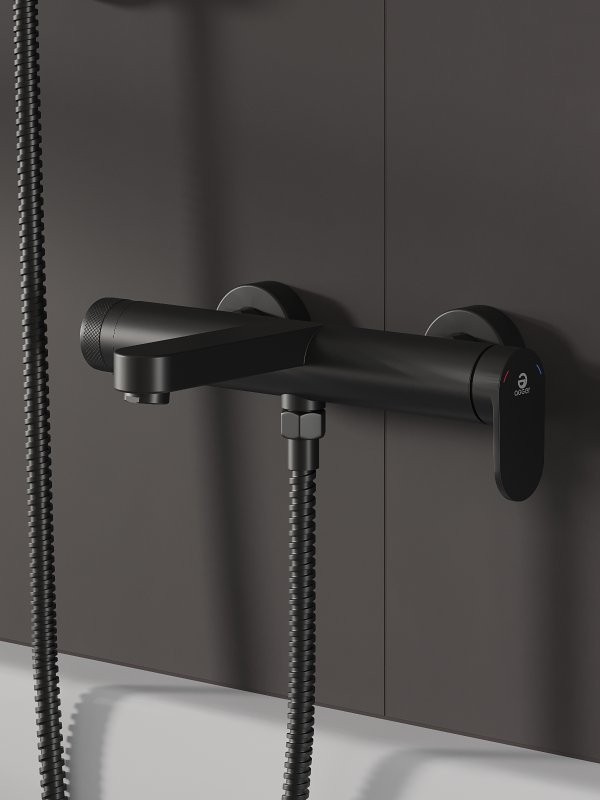 Смеситель для ванны с душем Agger Sweet A2710044 черный матовый