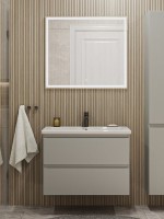 Мебель для ванной комнаты SanStar Riana 70 подвесная, grey, раковина Como 70