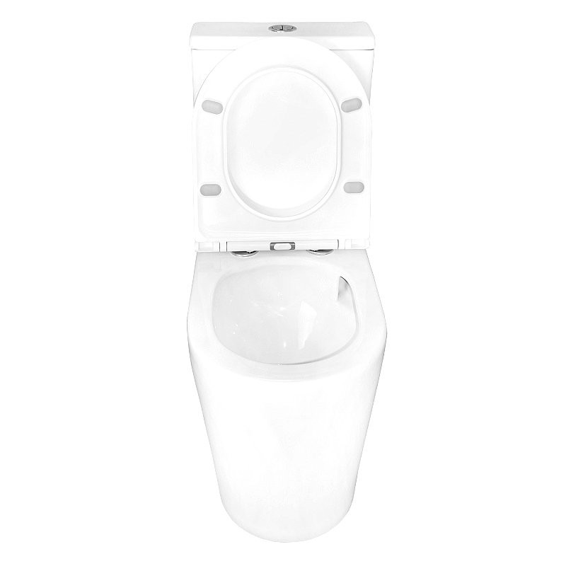 Унитаз-компакт напольный AZARIO Conto AZ-T005BR глянцевый белый