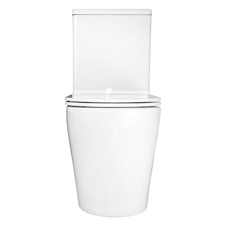 Унитаз-компакт напольный AZARIO Conto AZ-T005BR глянцевый белый