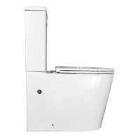 Унитаз-компакт напольный AZARIO Conto AZ-T005BR глянцевый белый
