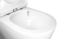 Унитаз-компакт напольный AZARIO Conto AZ-T005BR глянцевый белый