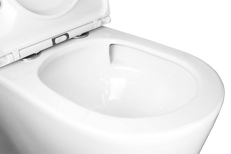 Унитаз-компакт напольный AZARIO Conto AZ-T005BR глянцевый белый