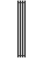 Полотенцесушитель электрический Сунержа Сатерленд 4.0 15-0854-1215 120x20 см, подключение слева, скрытое подключение слева, темный титан муар, I-образный