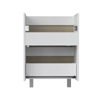 Тумба с раковиной Vigo Cross 60 напольная, 2 ящика, светлое дерево