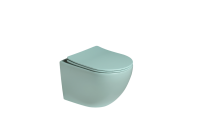 Унитаз подвесной SantiLine SL-5005T-LG светло-зеленый матовый
