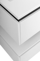 Тумба под раковину Cezares Slider 80 подвесная, 2 ящика, Bianco Opaco