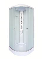 Душевая кабина DTO LM901 100х100, с электрикой, профиль хром, стекло матовое