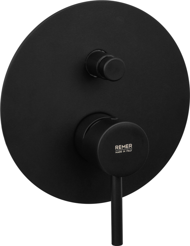 Встраиваемый смеситель для душа и ванны Remer X Style X09KB черный матовый