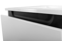 Тумба с раковиной Cezares Slider 80 подвесная, 1 ящик, белая