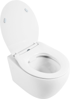Унитаз подвесной BelBagno Prospero BB507B безободковый, крышка BB2020SC с микролифтом