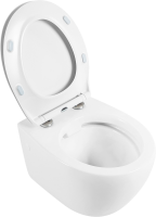 Унитаз подвесной BelBagno Prospero BB507B безободковый, крышка BB2020SC с микролифтом