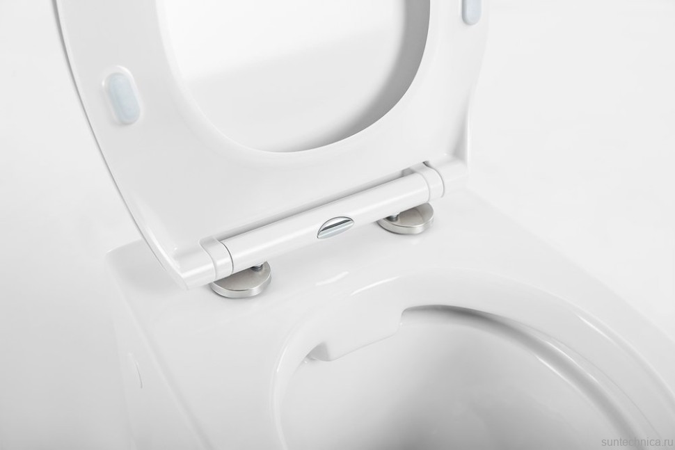 Унитаз подвесной BelBagno Prospero BB507B безободковый, крышка BB2020SC с микролифтом