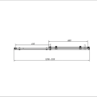 Душевой уголок Vincea Como-N VSR-4CN9013CGB 130х90, профиль матовый черный, стекло тонированное серое