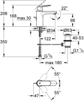 Смеситель для раковины Grohe Eurosmart Cosmopolitan 23325000 Смеситель для раковины Grohe Eurosmart Cosmopolitan 23325000