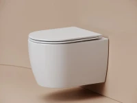 Унитаз подвесной Ceramicanova Noe, смыв торнадо 3.0, сиденье микролифт, белый, CN4011T