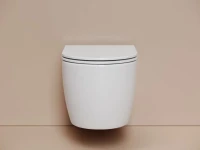 Унитаз подвесной Ceramicanova Noe, смыв торнадо 3.0, сиденье микролифт, белый, CN4011T