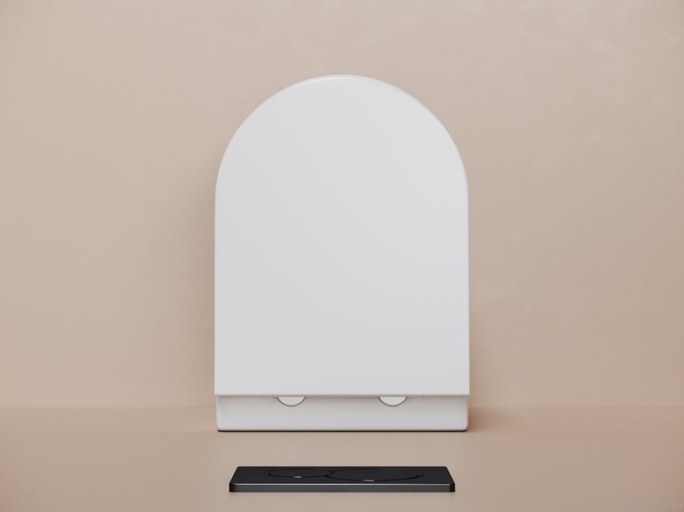 Унитаз подвесной Ceramicanova Noe, смыв торнадо 3.0, сиденье микролифт, белый, CN4011T