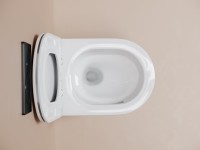 Унитаз подвесной Ceramicanova Noe, смыв торнадо 3.0, сиденье микролифт, белый, CN4011T