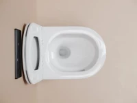 Унитаз подвесной Ceramicanova Noe, смыв торнадо 3.0, сиденье микролифт, белый, CN4011T