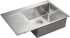 Комплект  Мойка кухонная Paulmark Atlan PM217851-BSR брашированная нержавеющая сталь R + Смеситель для кухни VitrA Win S A42578EXP