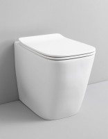 Унитаз приставной напольный ArtCeram A16 ASV004 Rimless безободковый, с микролифтом