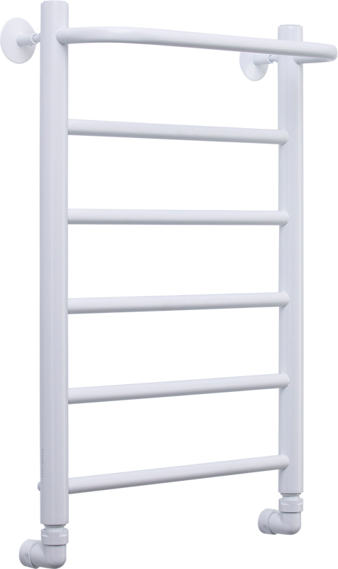 Полотенцесушитель водяной Comfysan Capri W-6 60х40 60x45 см, матовый белый, лесенка