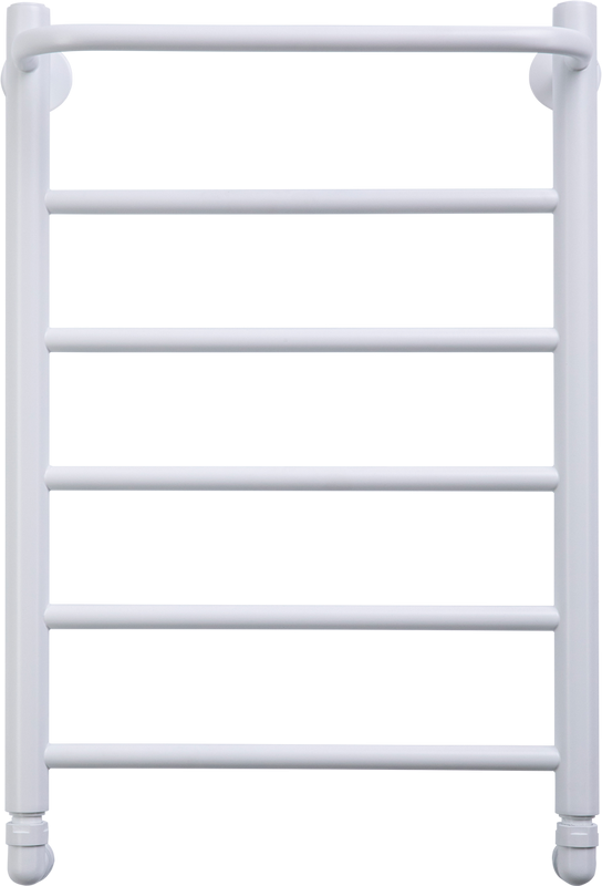 Полотенцесушитель водяной Comfysan Capri W-6 60х40 60x45 см, матовый белый, лесенка