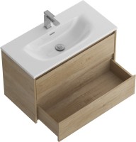 Мебель для ванной комнаты BelBagno Kraft 39 80 rovere nebrasca nature, раковина BB-8099-3-80