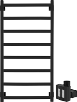 Полотенцесушитель электрический Secado Корато 1 , 105x55 см, скрытое подключение справа, матовый черный, лесенка