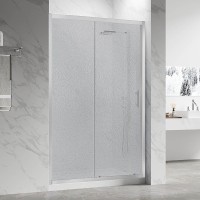 Душевая дверь в нишу Veconi Vianno VN55-110-02-C8 110 см, профиль хром, стекло текстурное pear