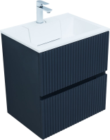 Тумба с раковиной Aquanet Джейн 60 подвесная, маренго