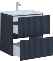 Тумба с раковиной Aquanet Джейн 60 подвесная, маренго