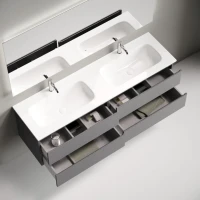 Мебель для ванной комнаты Sancos Folk 160 подвесная, grey soft, раковина CN7023