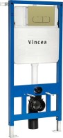 Система инсталляции для унитазов Vincea VIS-601 с кнопкой смыва VFP-002BG брашированное золото