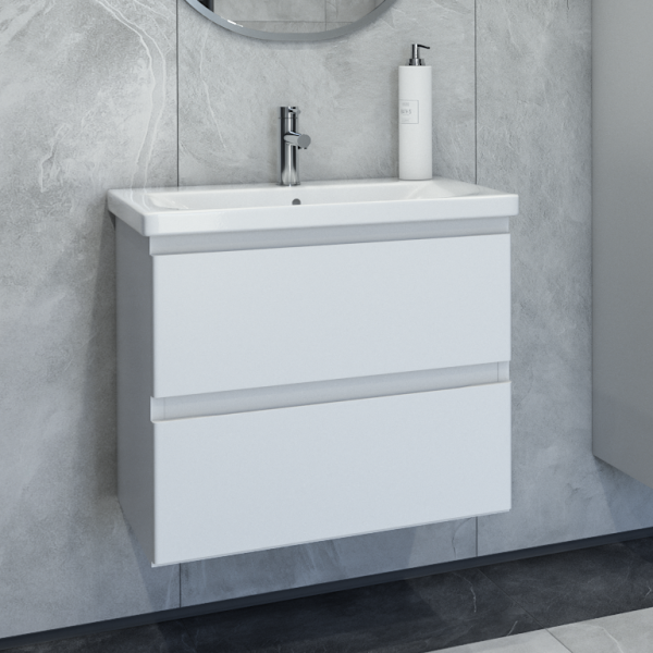 Тумба под раковину Caprigo Forte 65 подвесная, белая