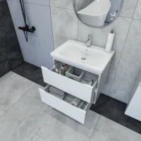 Тумба под раковину Caprigo Forte 65 подвесная, белая
