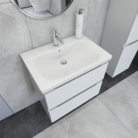 Тумба под раковину Caprigo Forte 65 подвесная, белая