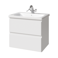 Тумба под раковину Caprigo Forte 65 подвесная, белая