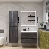Мебель для ванной комнаты Art&Max Family-M 75 подвесная, iron stone