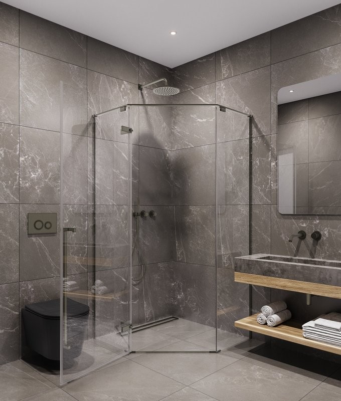 Душевой уголок Timo TTSSP-100/13C-8 100x100 см, профиль никель, стекло прозрачное