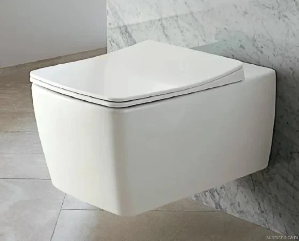 Унитаз подвесной VitrA Metropole Rim-Ex 7672B003-1684 с функцией биде и встроенным смесителем