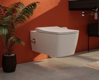 Унитаз подвесной VitrA Metropole Rim-Ex 7672B003-1684 с функцией биде и встроенным смесителем