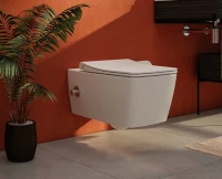 Унитаз подвесной VitrA Metropole Rim-Ex 7672B003-1684 с функцией биде и встроенным смесителем