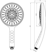 Душевая лейка Lemark LM0814C