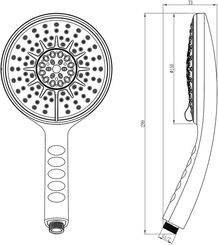 Душевая лейка Lemark LM0814C
